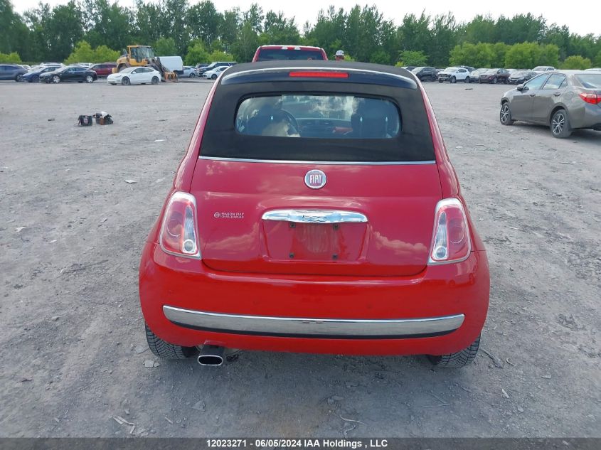 2014 Fiat 500 Lounge VIN: 3C3CFFER0ET287067 Lot: 12023271