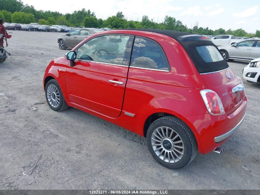 2014 Fiat 500 Lounge VIN: 3C3CFFER0ET287067 Lot: 12023271