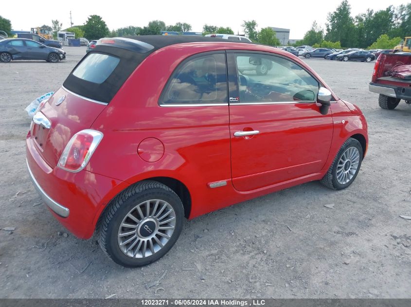 2014 Fiat 500 Lounge VIN: 3C3CFFER0ET287067 Lot: 12023271