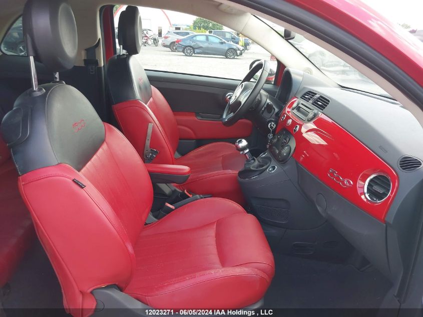 2014 Fiat 500 Lounge VIN: 3C3CFFER0ET287067 Lot: 12023271