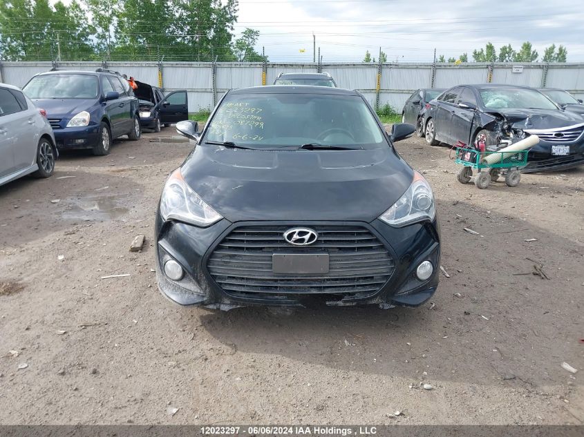 2013 Hyundai Veloster Turbo VIN: KMHTC6AE8DU087299 Lot: 12023297