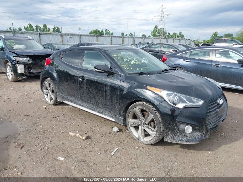 2013 Hyundai Veloster Turbo VIN: KMHTC6AE8DU087299 Lot: 12023297