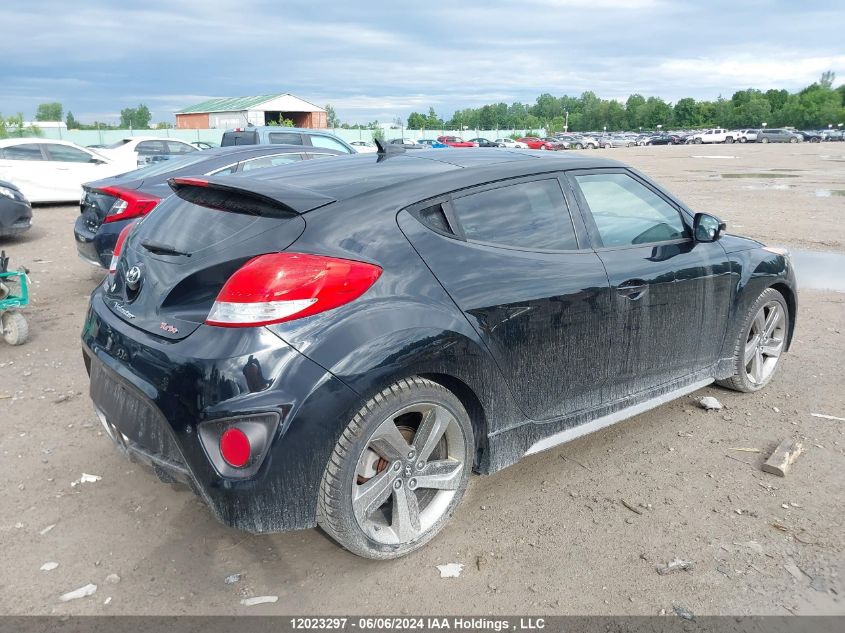 2013 Hyundai Veloster Turbo VIN: KMHTC6AE8DU087299 Lot: 12023297