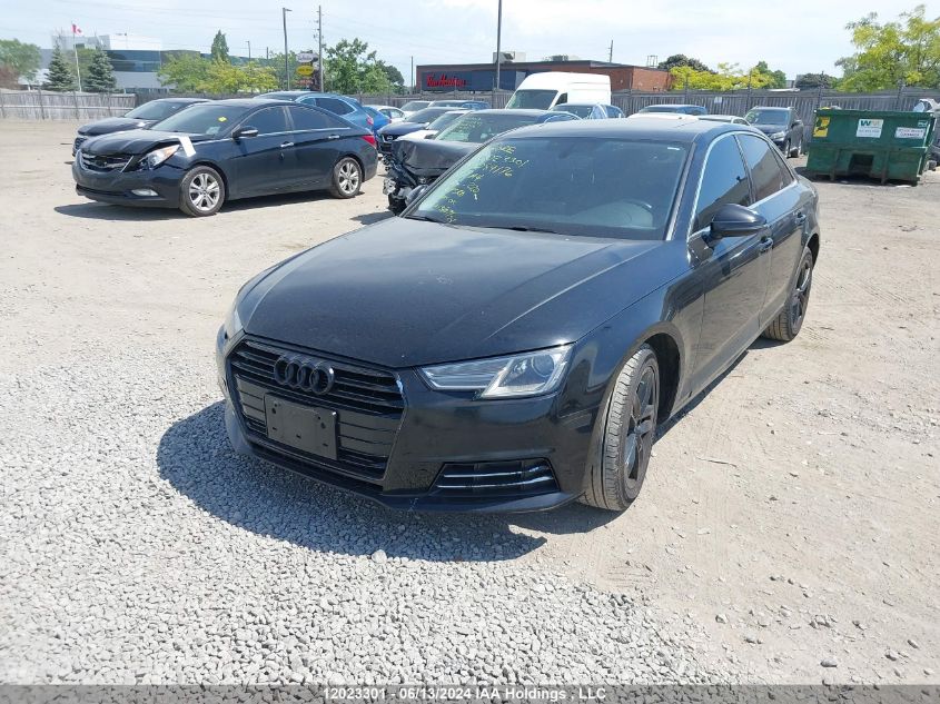 2017 Audi A4 VIN: WAUANAF43HA084176 Lot: 12023301