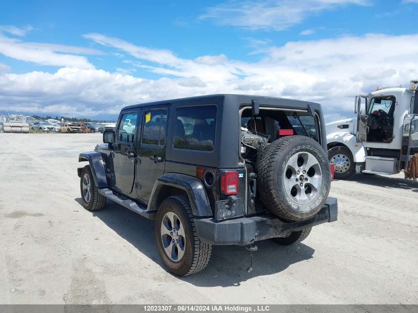 2017 Jeep Wrangler Unlimited Sahara VIN: 1C4BJWEG3HL703407 Lot: 12023307