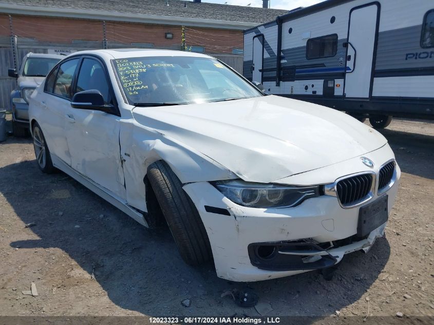 2013 BMW 3 Series VIN: WBA3B3C53DF531838 Lot: 12023323