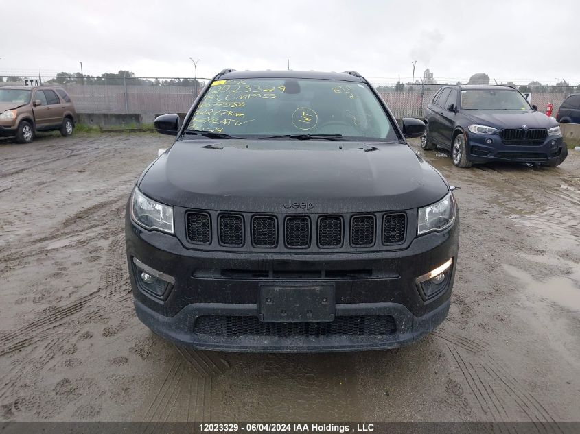 2019 Jeep Compass North VIN: 3C4NJCBB7KT677586 Lot: 12023329