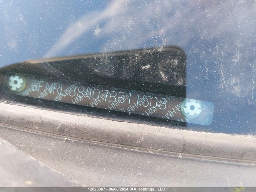 2007 Honda Odyssey Ex VIN: 5FNRL38407B511503 Lot: 12023367