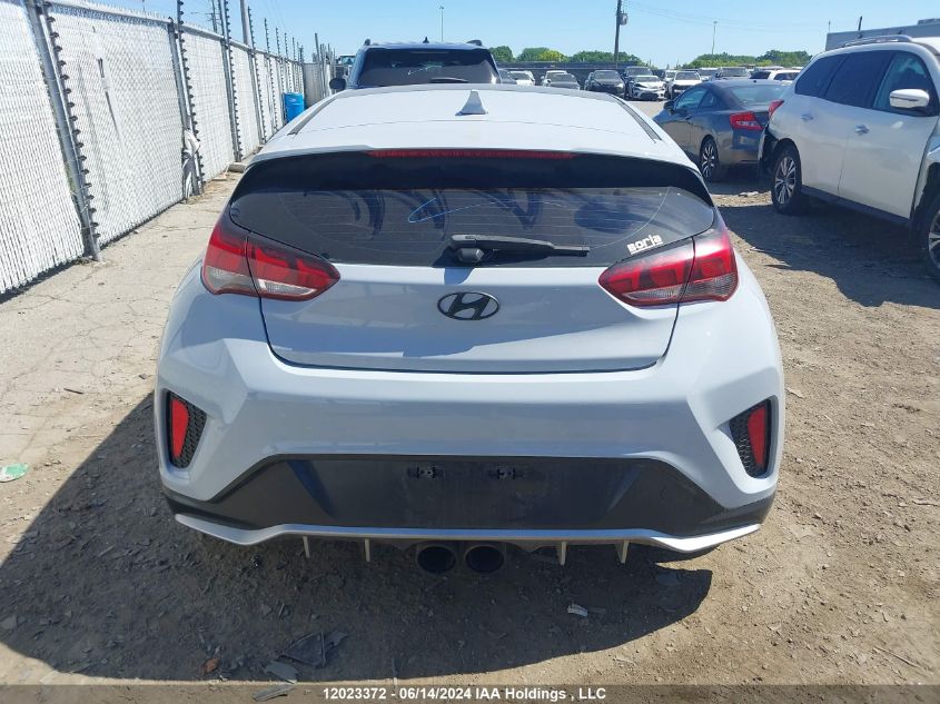 2020 Hyundai Veloster Turbo/Turbo R-Spec/Turbo Ultimate VIN: KMHTH6AB9LU028767 Lot: 12023372