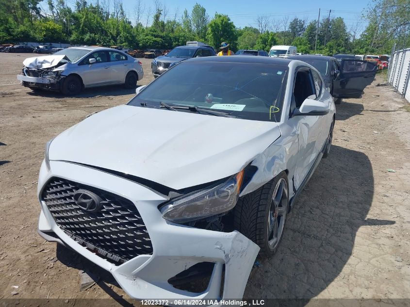 2020 Hyundai Veloster Turbo/Turbo R-Spec/Turbo Ultimate VIN: KMHTH6AB9LU028767 Lot: 12023372