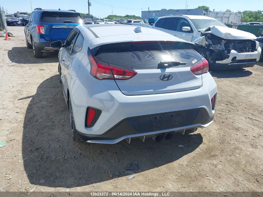 2020 Hyundai Veloster Turbo/Turbo R-Spec/Turbo Ultimate VIN: KMHTH6AB9LU028767 Lot: 12023372