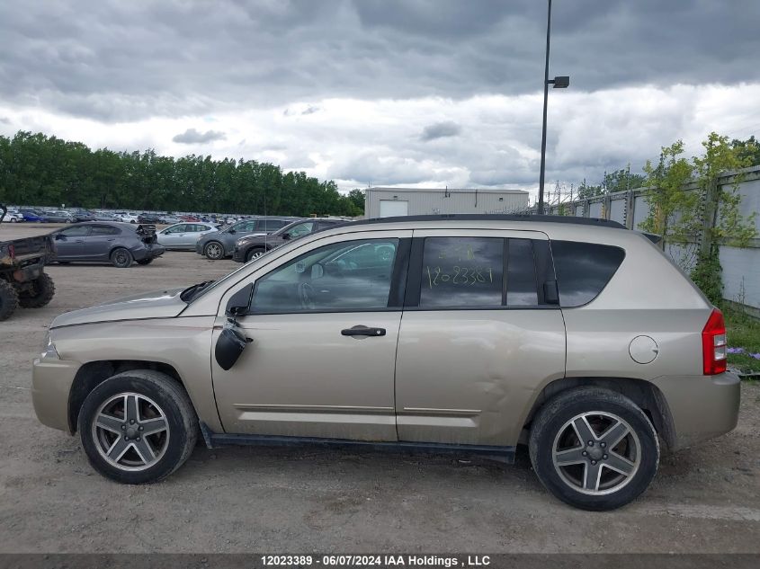 2009 Jeep Compass Sport VIN: 1J4FF47B19D210663 Lot: 12023389