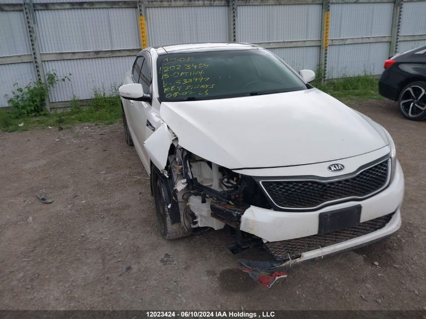 2015 Kia Optima VIN: KNAGN4A75F5638997 Lot: 12023424