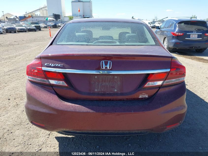 2013 Honda Civic Sdn VIN: 2HGFB2F42DH025673 Lot: 12023436