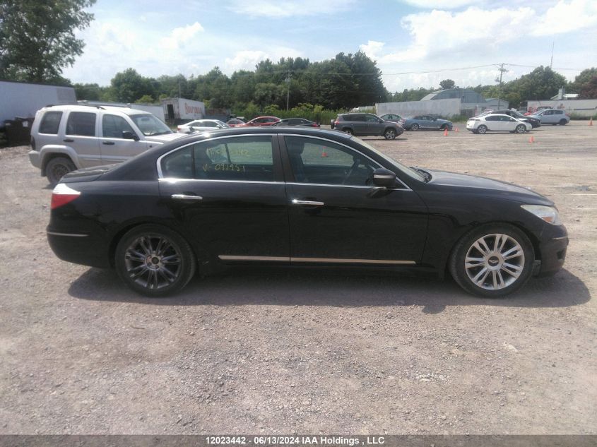 2010 Hyundai Genesis 4.6L VIN: KMHGC4DF9AU091951 Lot: 12023442