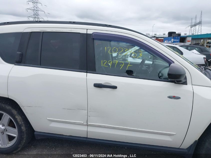 2009 Jeep Compass Sport VIN: 1J4FF47B29D129977 Lot: 12023453