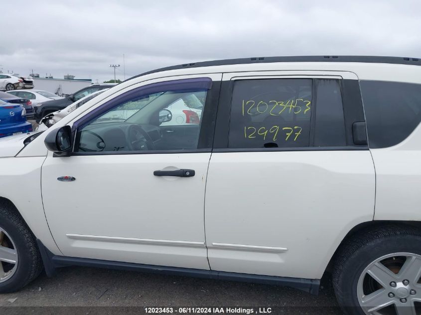 2009 Jeep Compass Sport VIN: 1J4FF47B29D129977 Lot: 12023453