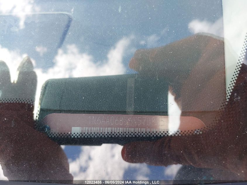 2006 Nissan Titan Se VIN: 1N6AA06B56N570885 Lot: 12023455