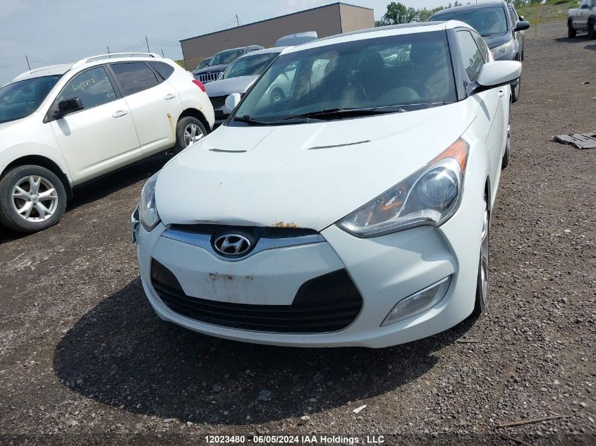 2012 Hyundai Veloster Tech VIN: KMHTC6AD4CU082624 Lot: 12023480