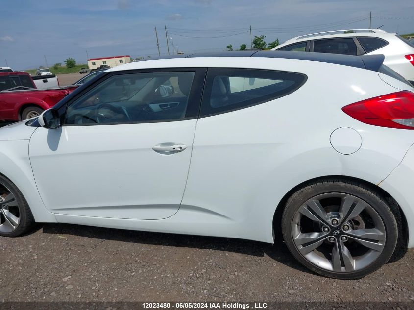 2012 Hyundai Veloster Tech VIN: KMHTC6AD4CU082624 Lot: 12023480
