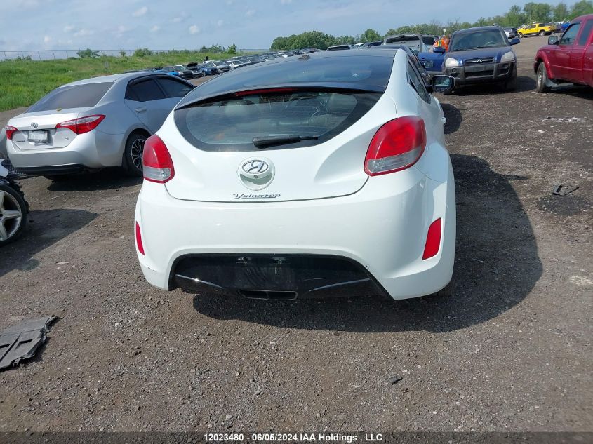 2012 Hyundai Veloster Tech VIN: KMHTC6AD4CU082624 Lot: 12023480