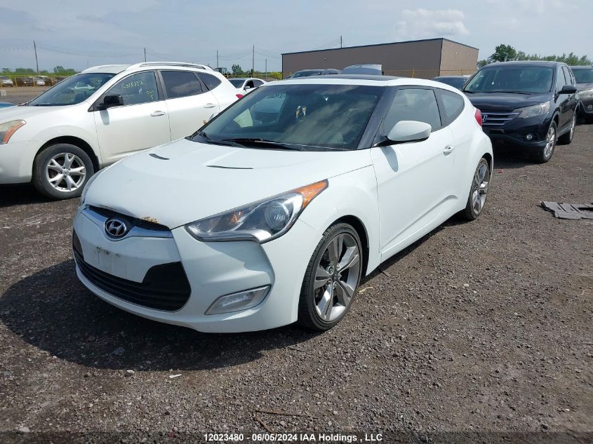 2012 Hyundai Veloster Tech VIN: KMHTC6AD4CU082624 Lot: 12023480