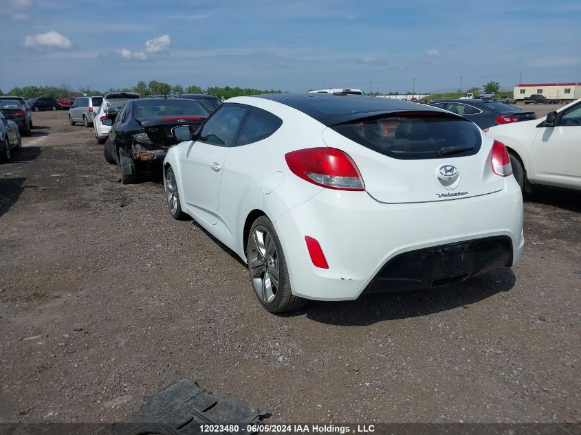 2012 Hyundai Veloster Tech VIN: KMHTC6AD4CU082624 Lot: 12023480