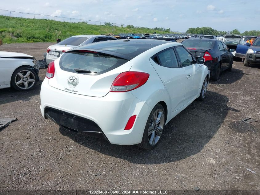 2012 Hyundai Veloster Tech VIN: KMHTC6AD4CU082624 Lot: 12023480