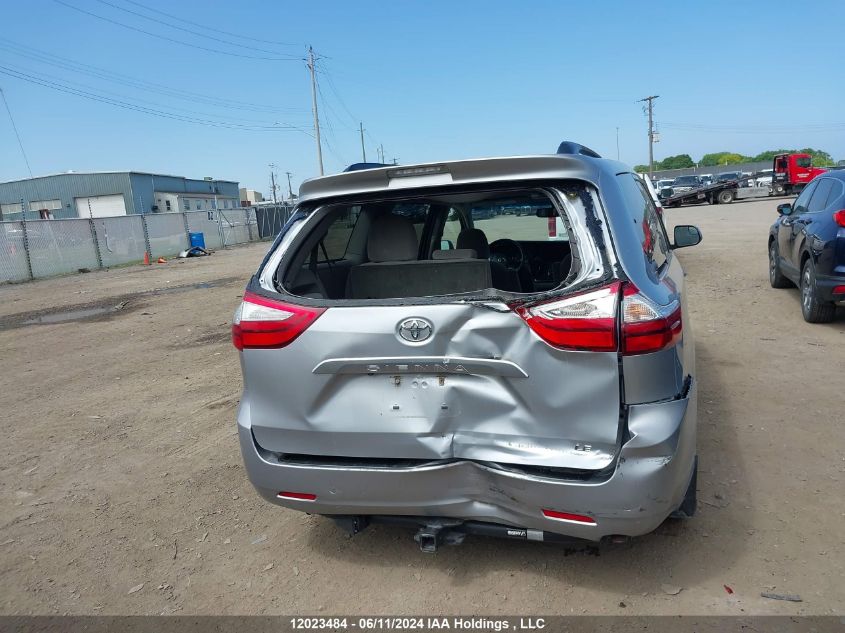 2015 Toyota Sienna Le VIN: 5TDKK3DCXFS538767 Lot: 12023484