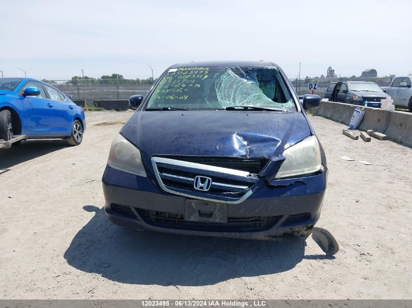 2006 Honda Odyssey VIN: 5FNRL38616B507704 Lot: 12023495