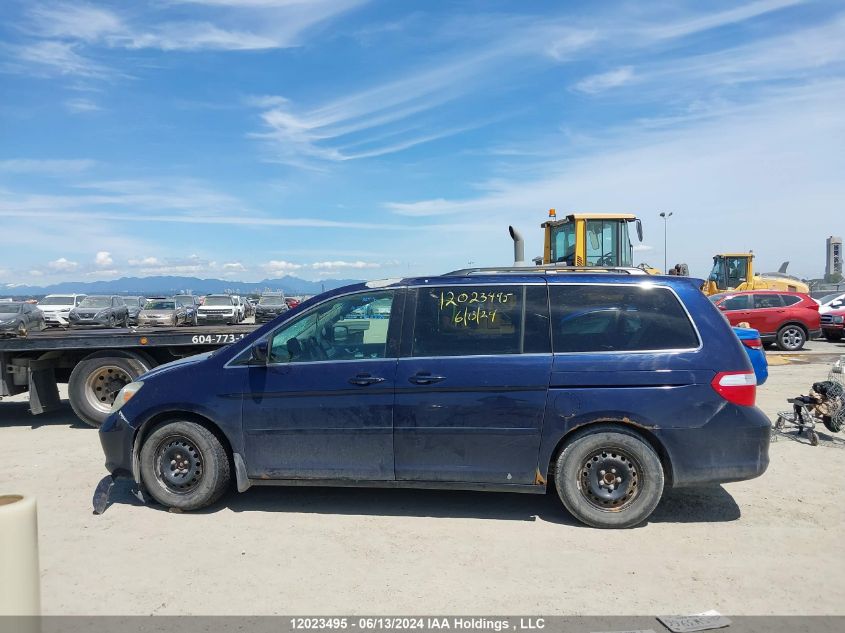 2006 Honda Odyssey VIN: 5FNRL38616B507704 Lot: 12023495