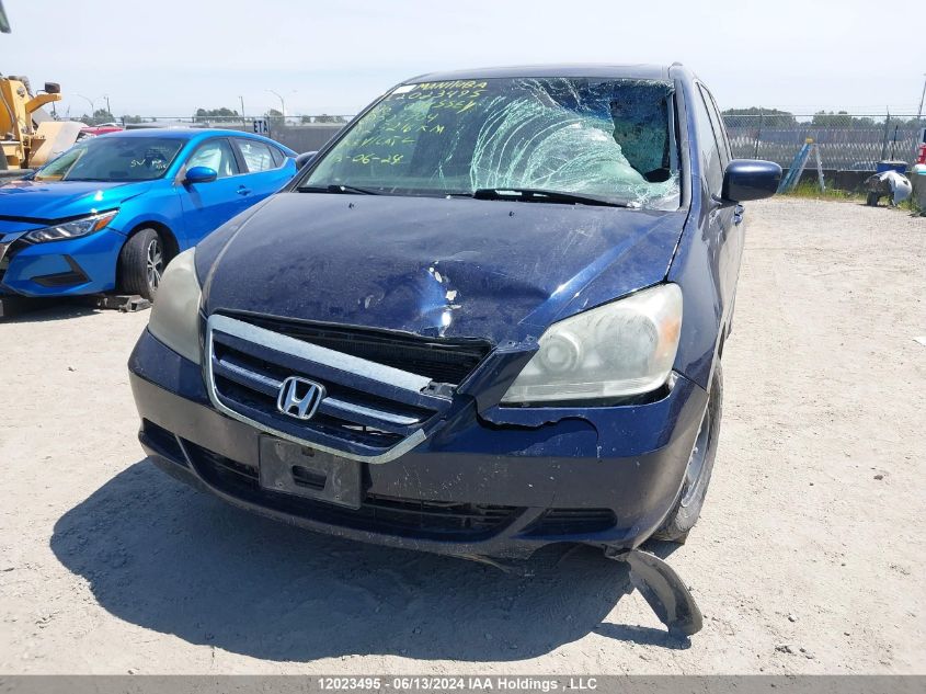 2006 Honda Odyssey VIN: 5FNRL38616B507704 Lot: 12023495