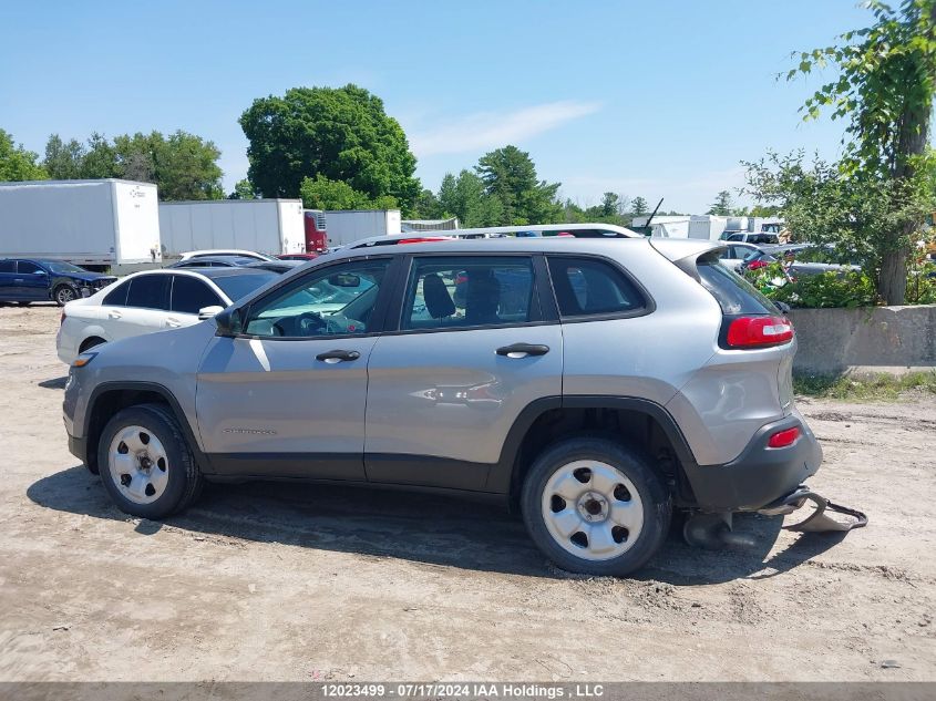 2016 Jeep Cherokee VIN: 1C4PJLAS2GW369897 Lot: 12023499