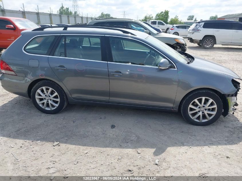 2013 Volkswagen Golf Wagon VIN: 3VWPX7AJ6DM657640 Lot: 12023567