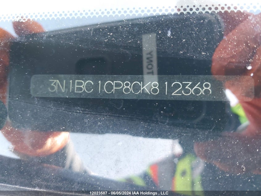 2012 Nissan Versa VIN: 3N1BC1CP8CK812368 Lot: 12023587