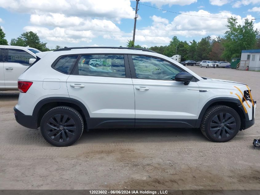 2022 Volkswagen Taos VIN: 3VVCX7B2XNM001405 Lot: 12023602