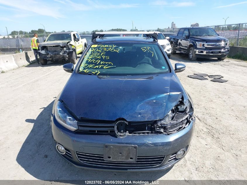 2010 Volkswagen Golf VIN: WVWAA7AJ8AW275695 Lot: 12023702