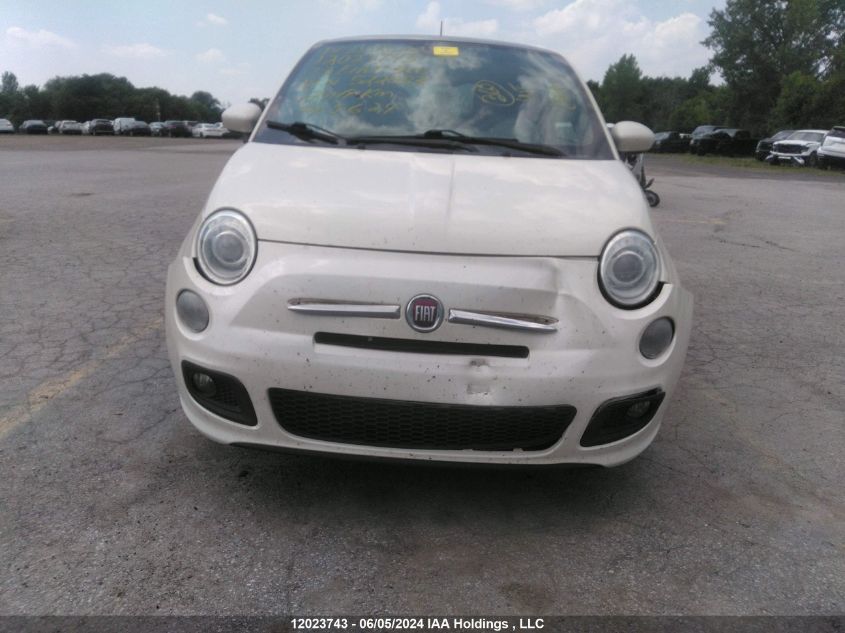 2013 Fiat 500 Sport VIN: 3C3CFFBR8DT522883 Lot: 12023743