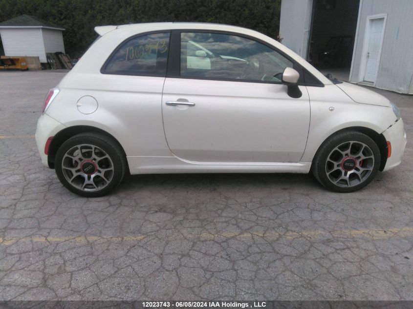 2013 Fiat 500 Sport VIN: 3C3CFFBR8DT522883 Lot: 12023743