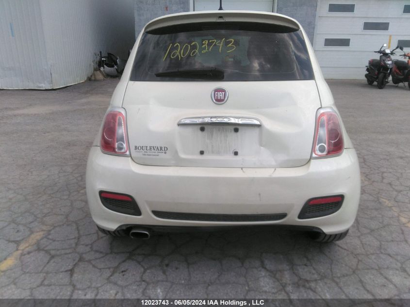 2013 Fiat 500 Sport VIN: 3C3CFFBR8DT522883 Lot: 12023743