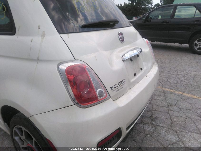 2013 Fiat 500 Sport VIN: 3C3CFFBR8DT522883 Lot: 12023743