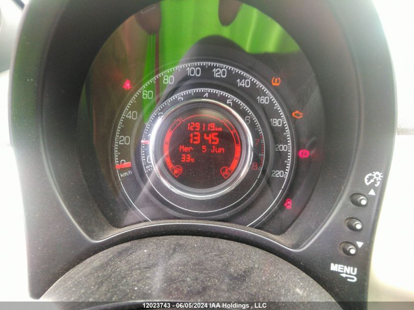 2013 Fiat 500 Sport VIN: 3C3CFFBR8DT522883 Lot: 12023743