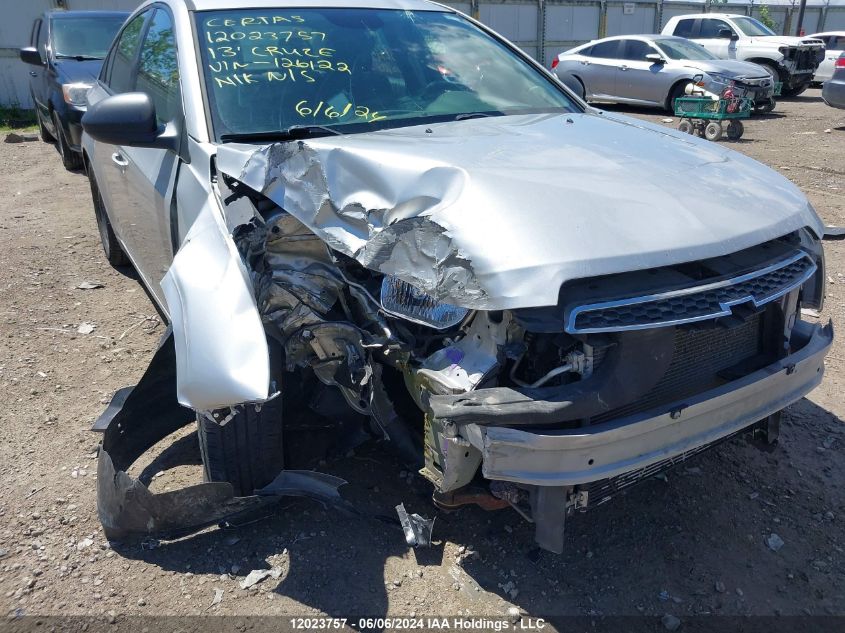 2013 Chevrolet Cruze VIN: 1G1PL5SH1D7126122 Lot: 12023757