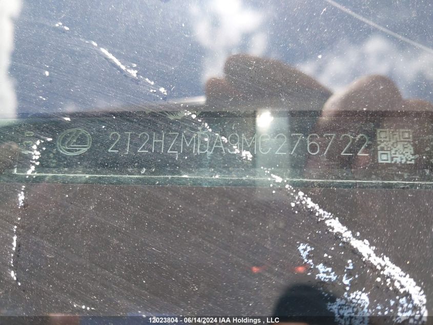 2021 Lexus Rx 350 VIN: 2T2HZMDA9MC276722 Lot: 12023804