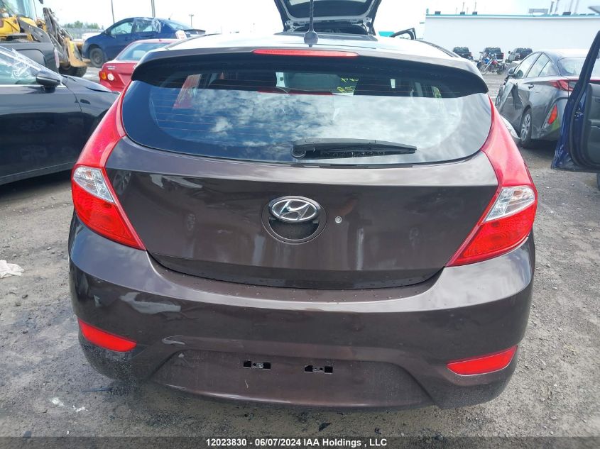 2016 Hyundai Accent VIN: KMHCT5AE1GU245528 Lot: 12023830