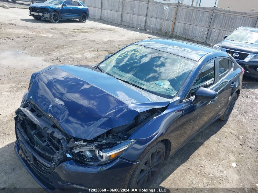 2018 Mazda 3 Grand Touring VIN: 3MZBN1W36JM168500 Lot: 12023868