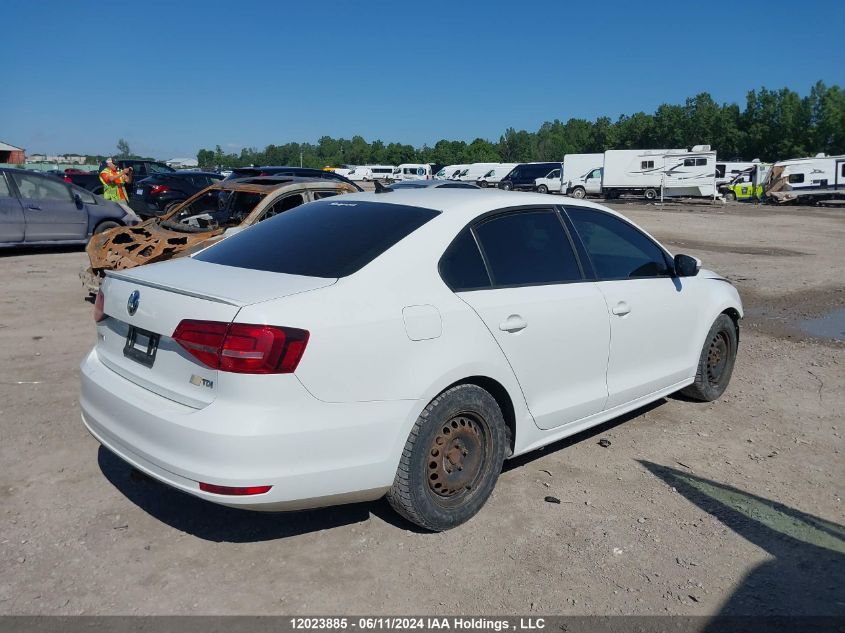 2015 Volkswagen Jetta Sedan VIN: 3VWWA7AJ3FM405263 Lot: 12023885