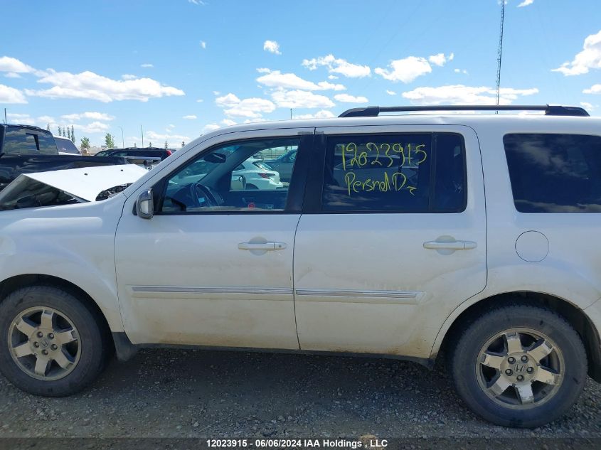 2011 Honda Pilot Touring VIN: 5FNYF4H92BB502105 Lot: 12023915