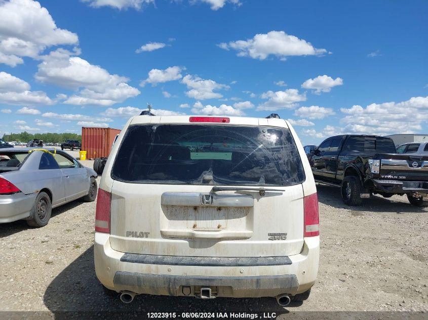 2011 Honda Pilot Touring VIN: 5FNYF4H92BB502105 Lot: 12023915