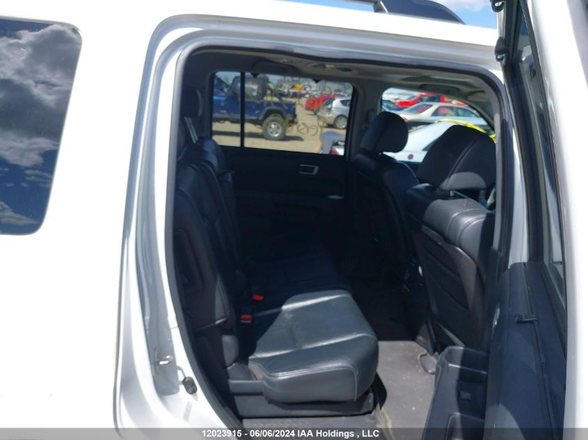 2011 Honda Pilot Touring VIN: 5FNYF4H92BB502105 Lot: 12023915